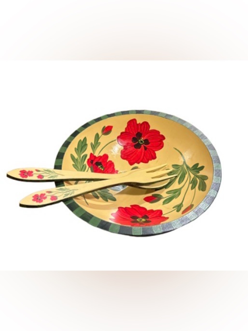Sherwood Forest Design poppy  Serving set 11"